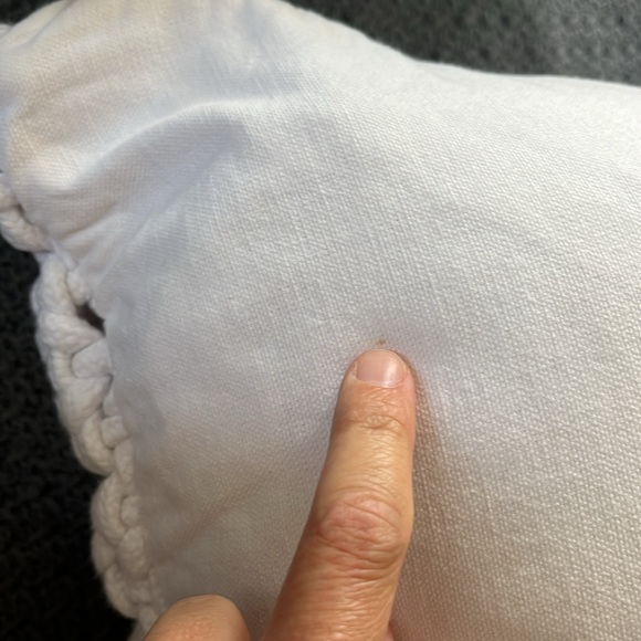 2 Coyuchi Organic Woven Rope Pillows with Kapok Inserts (Sold As A Pair) - Picture 6 of 8